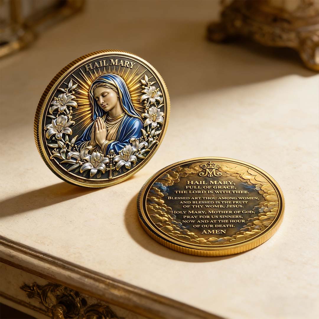⚡️Last Day 60% OFF - Blessed Virgin Mary Challenge Coin