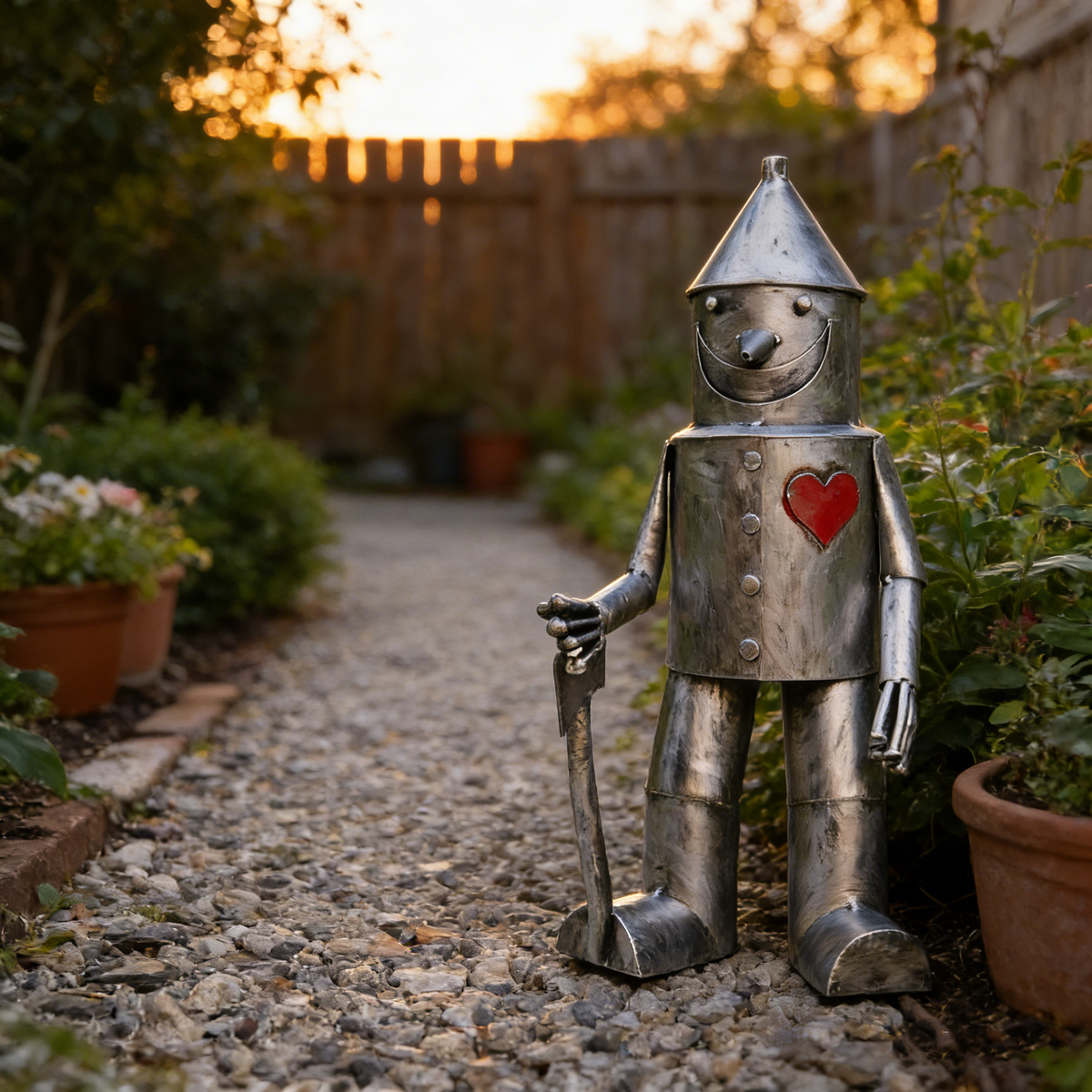 Tin Man Garden Statue