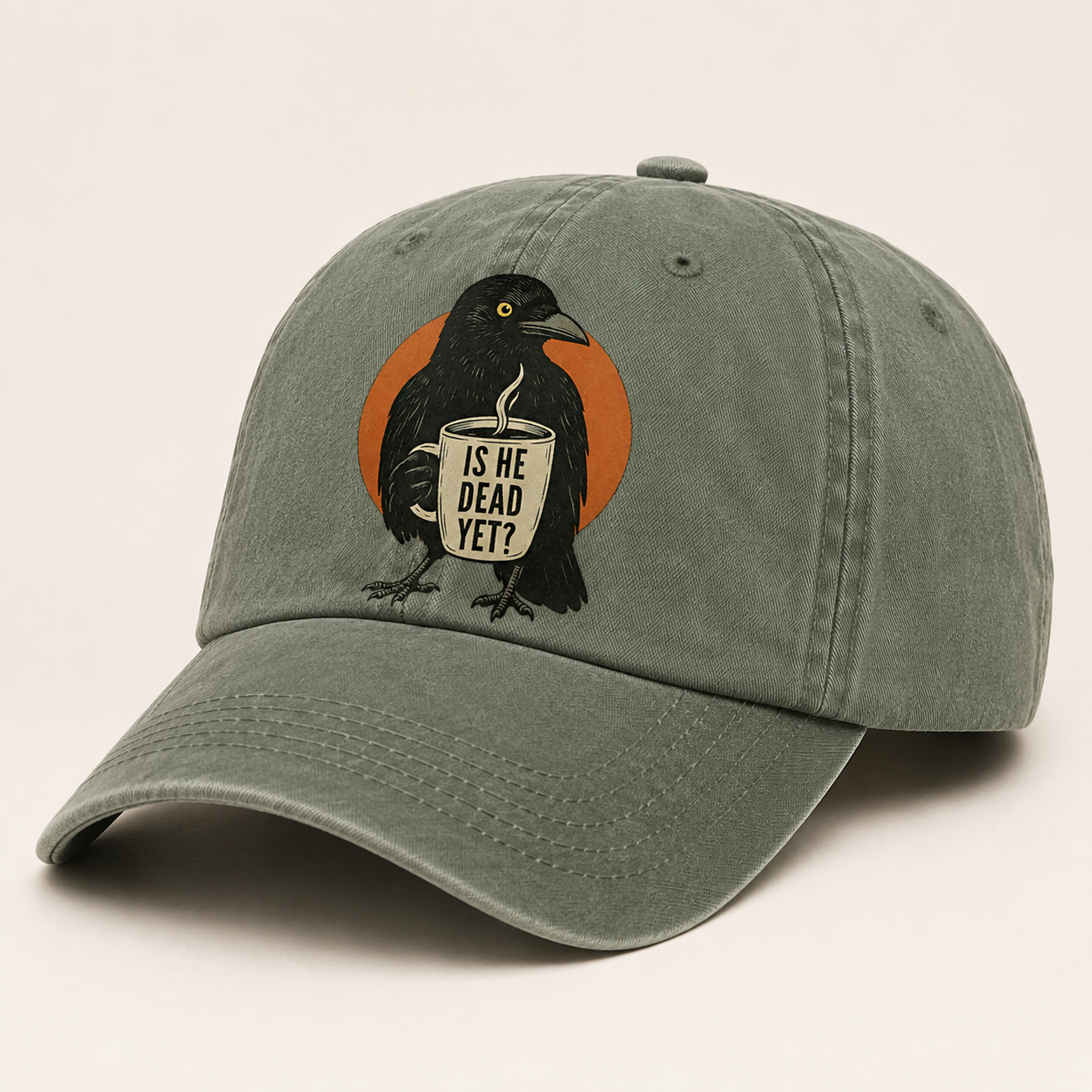 “Is He Dead Yet?” Crow Coffee Hat