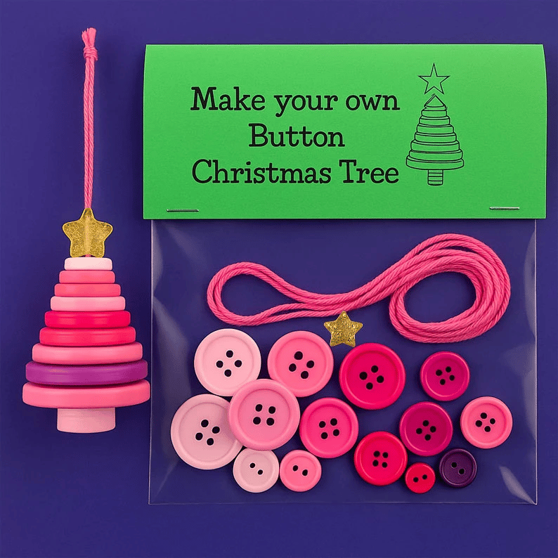 🎉BUY 3 GET 2 FREE OFFER (Add 3 items to the cart)_☃️DIY Button Snowman Ornament Kit