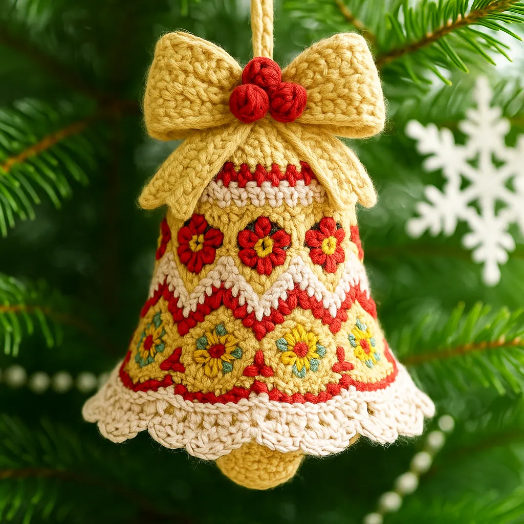 Handmade Christmas Magic ๐ โ DIY Crochet Bell Ornament Kit (Perfect Gift for Holiday Season)