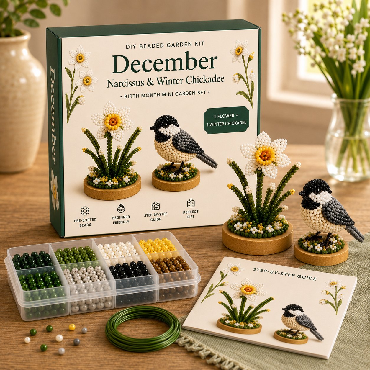 Birth Month DIY Beaded Garden Keepsake Kit