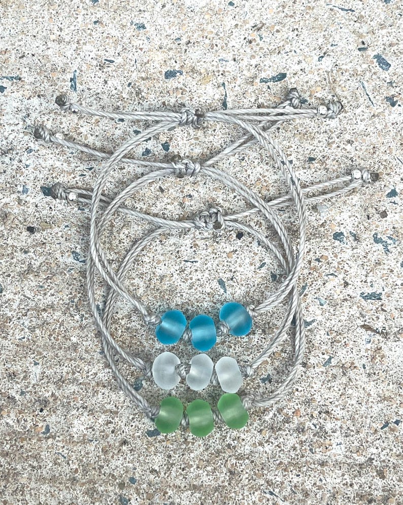 Soul Sister Bracelet Sea Glass Bead Bracelet