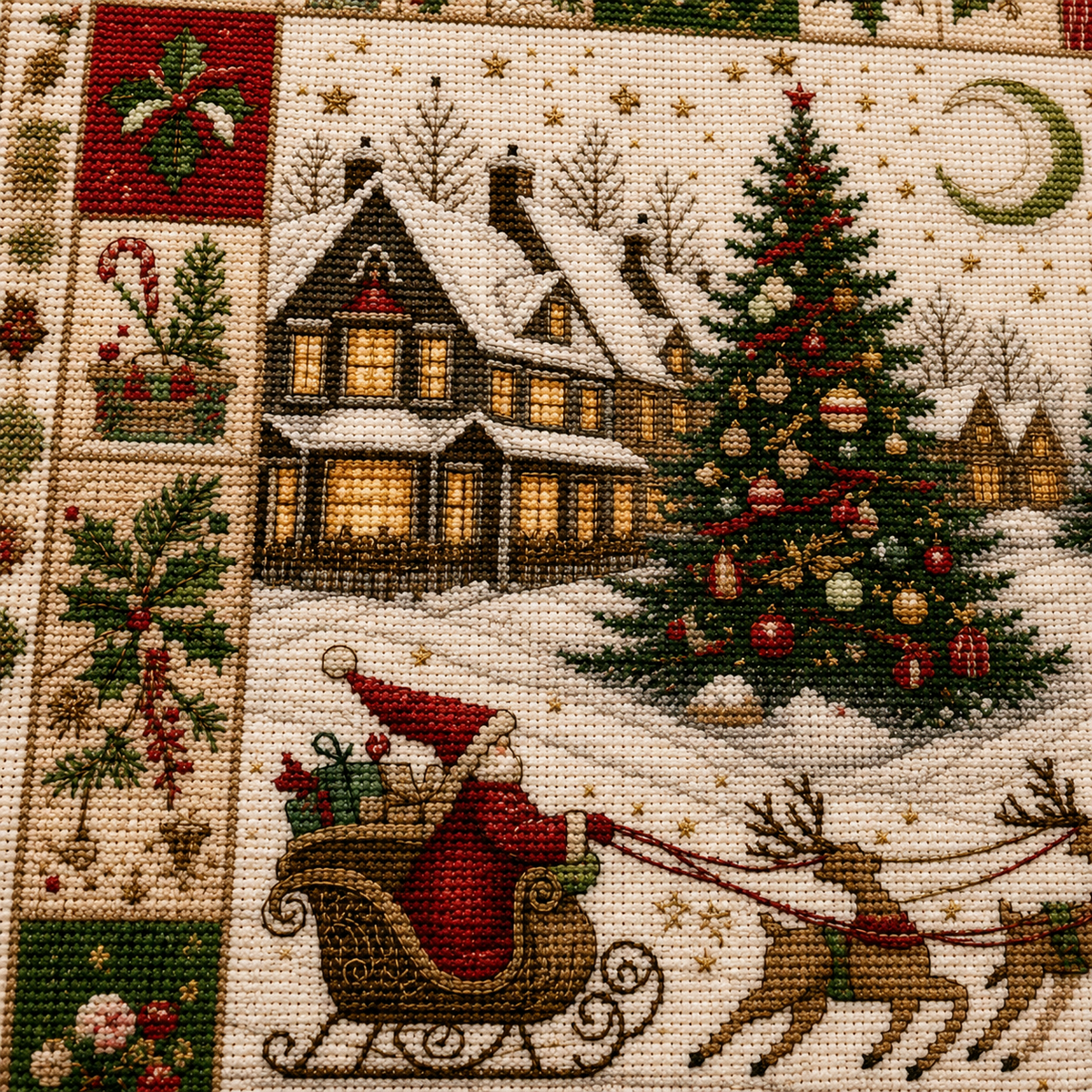 🎄 Christmas Cross Stitch Kit