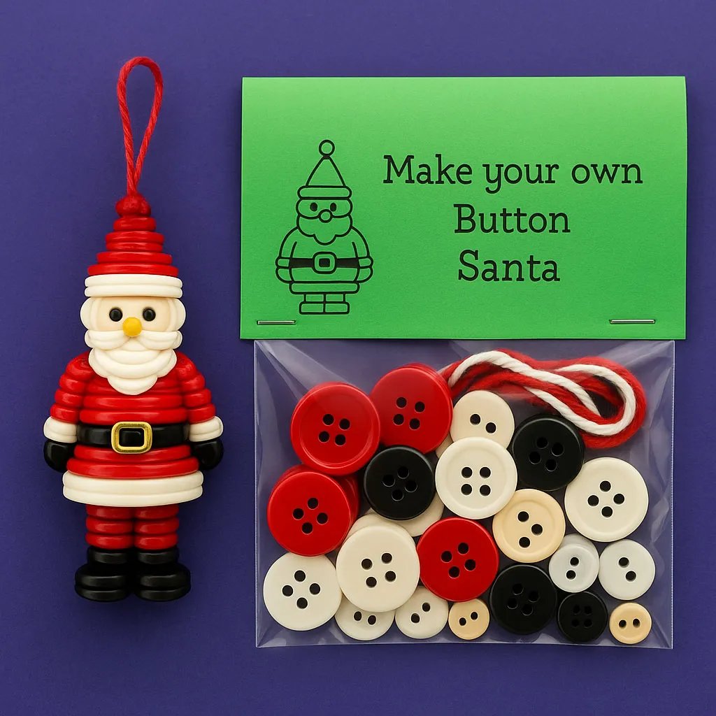 🎉BUY 3 GET 2 FREE OFFER (Add 3 items to the cart)_☃️DIY Button Snowman Ornament Kit