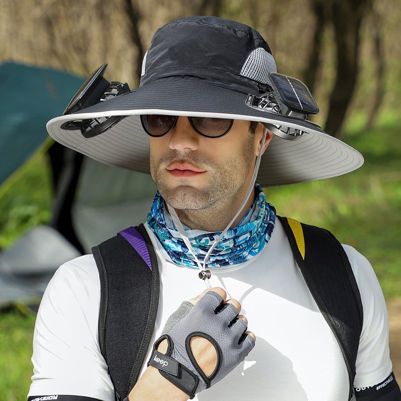 🎁Best father‘s Day Gifts❤2026 New Ultralight Solar Fan Sun Hat 🌞– Lighter Than a Baseball!⚾(Only 11oz)