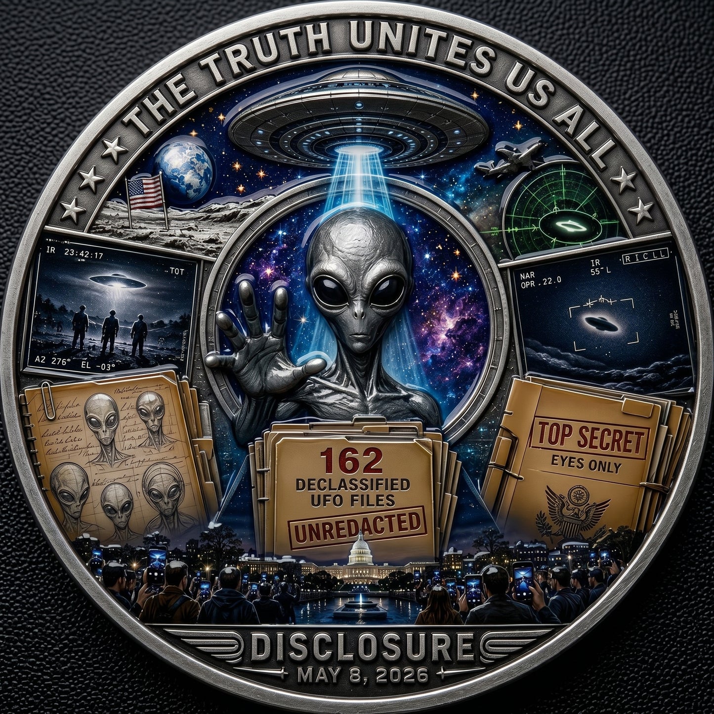 UFO Disclosure Collector Coin