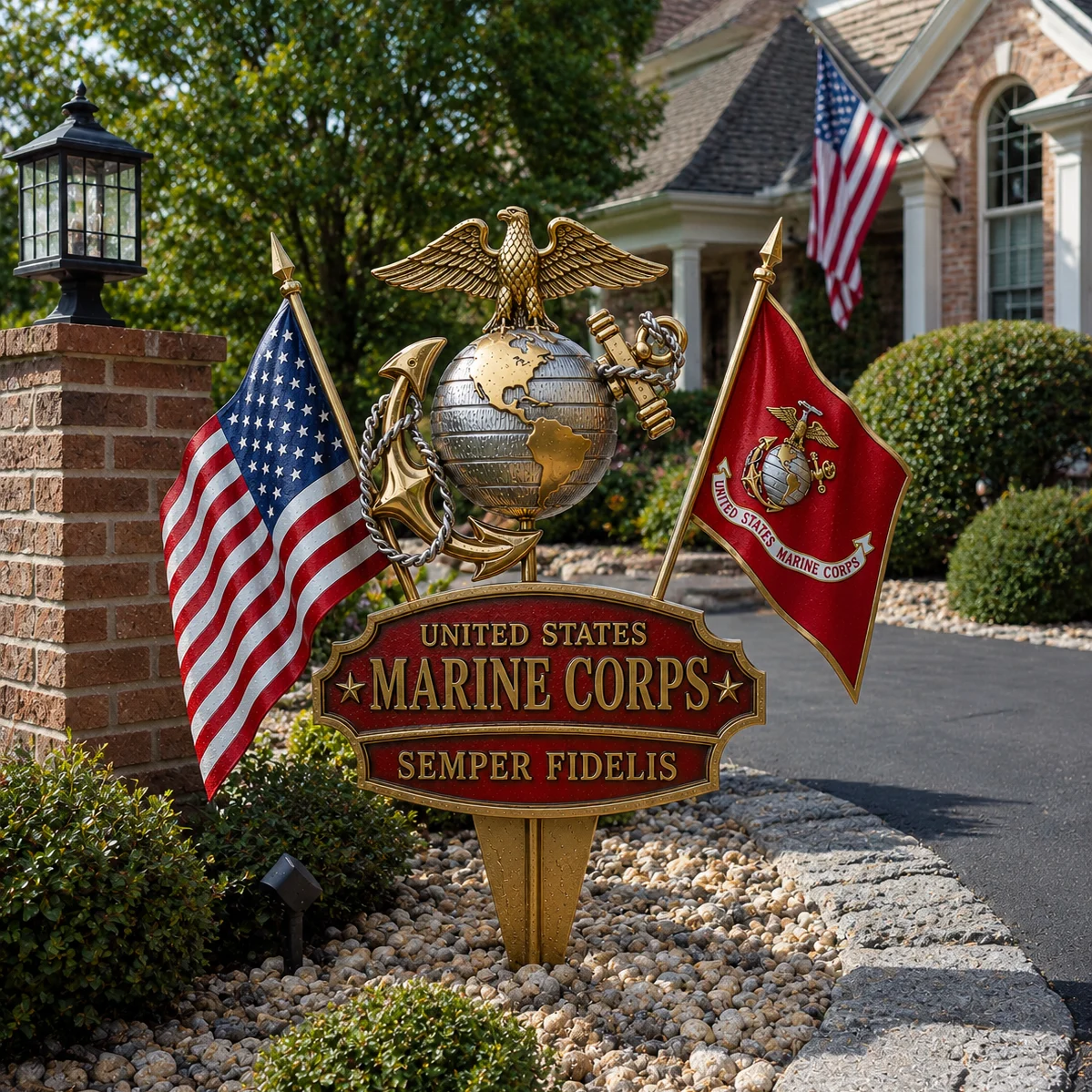 U.S Military Branch Tribute Garden Stake Collection, 🔥Buy 2 Free Shipping