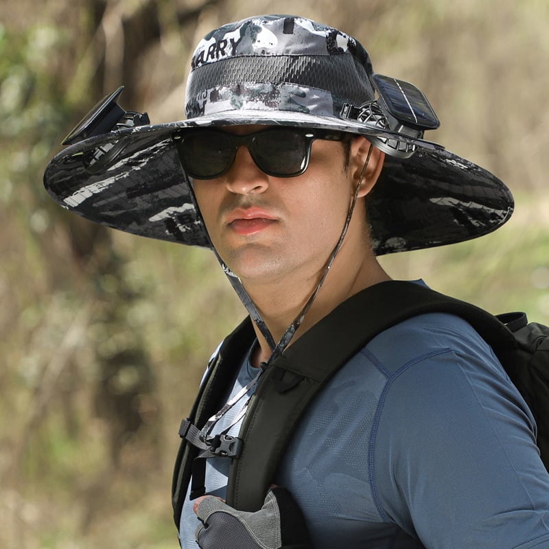 🎁Best father‘s Day Gifts❤2026 New Ultralight Solar Fan Sun Hat 🌞– Lighter Than a Baseball!⚾(Only 11oz)