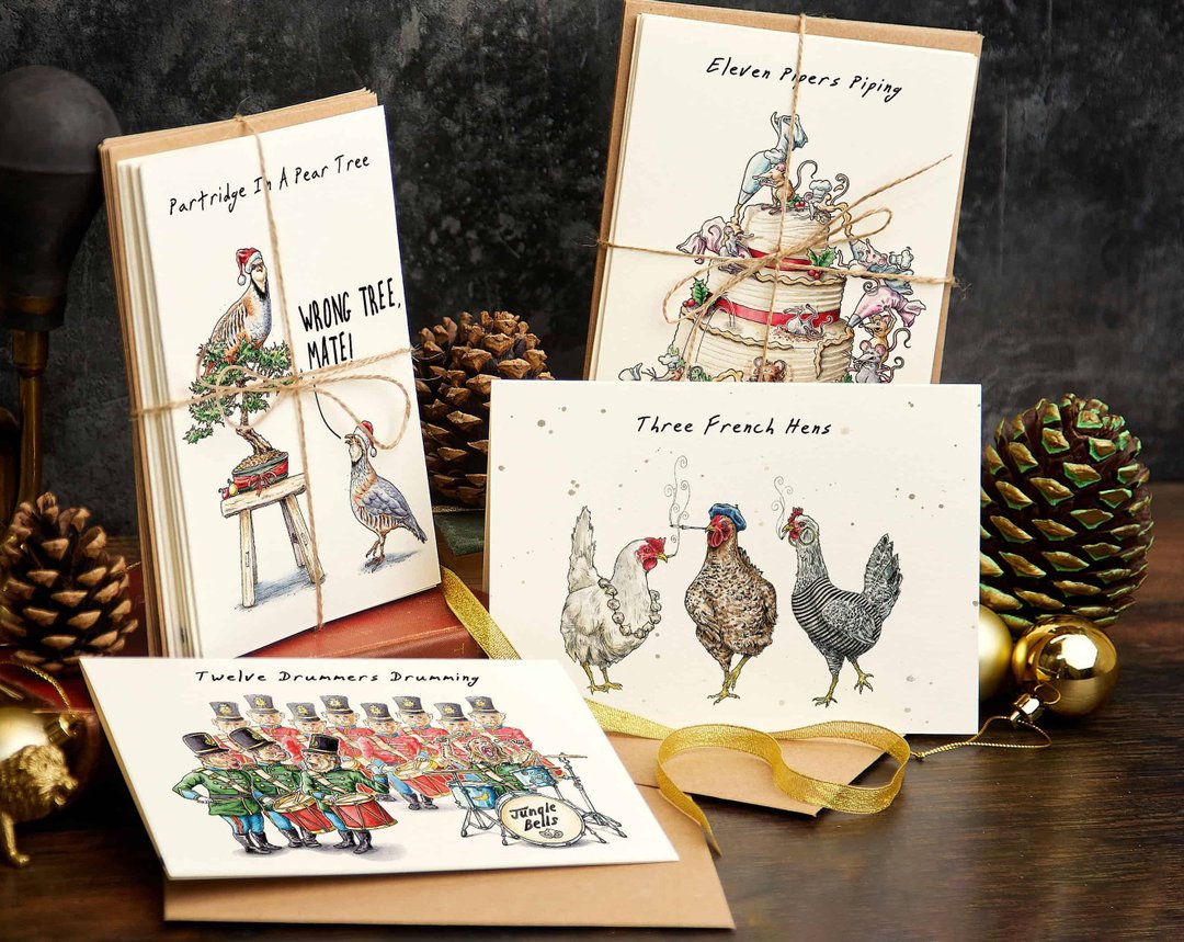 🎄Hot Sale🔥-Funny Christmas Advent Card Set