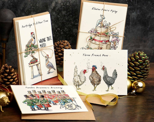 🎄Hot Sale🔥-Funny Christmas Advent Card Set