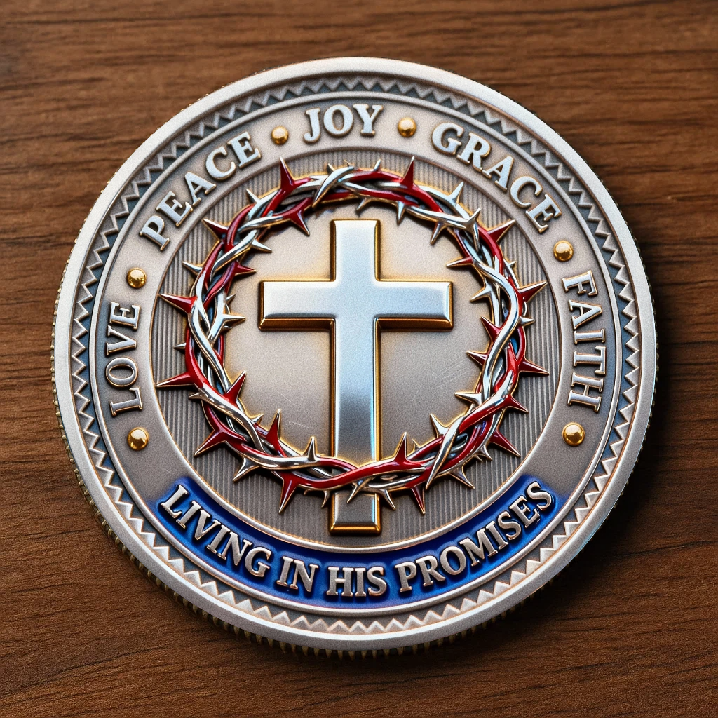 🏆Flash Sale 60% OFF - ✝️Faith Over Fear Christian Hat & Commemorative Coin Set✨