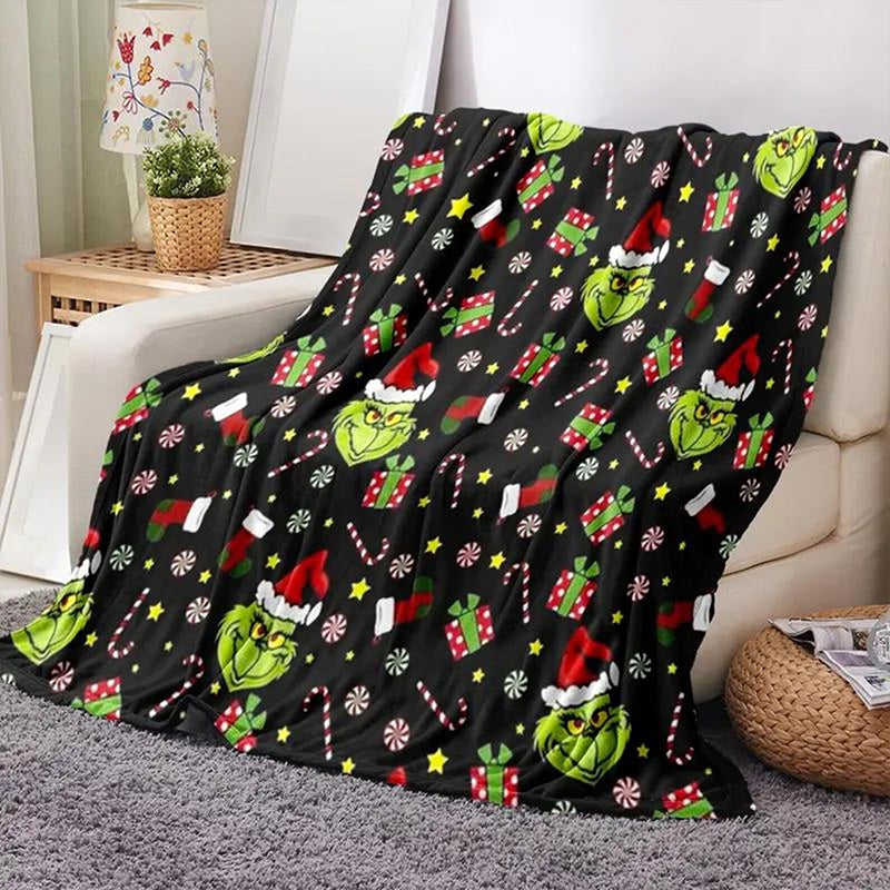 Green Guy Christmas Gifts Teacher Blanket