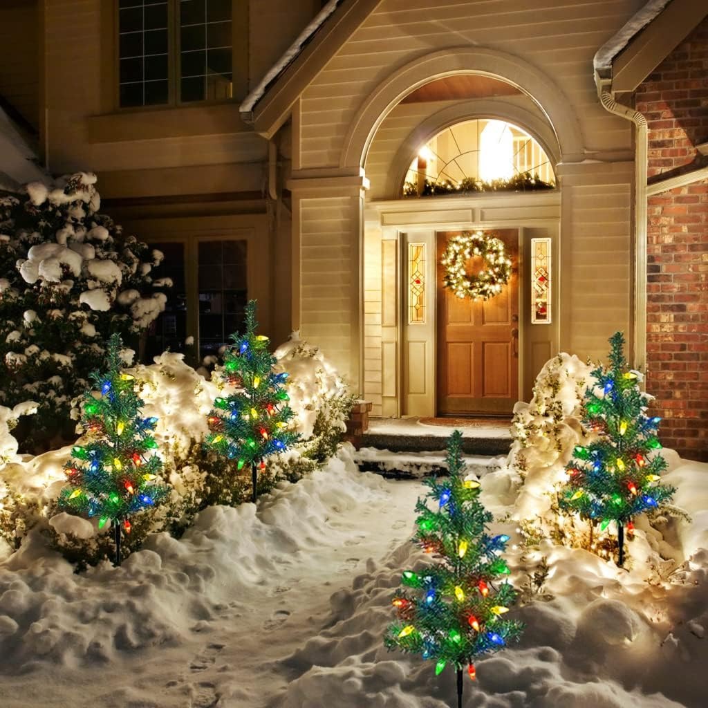🎄Christmas On Sale🔥Solar Powered Christmas Tree with 20 LED Strawberry Lights