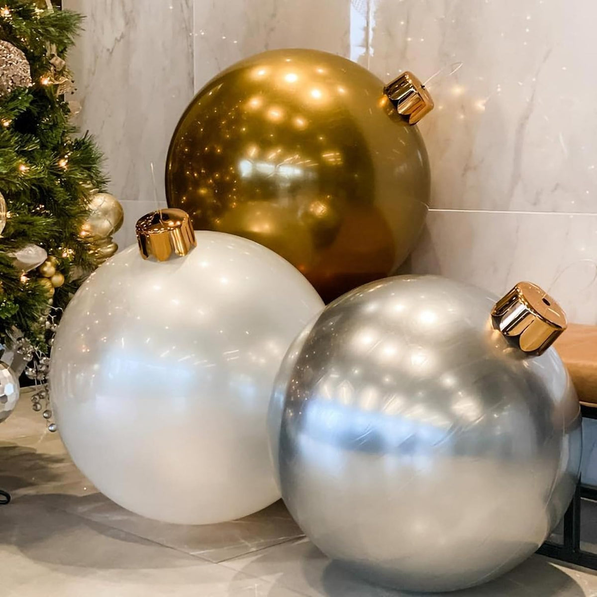 🎄Early Christmas Sale🔥Oversized Inflatable Christmas Ornament Balls