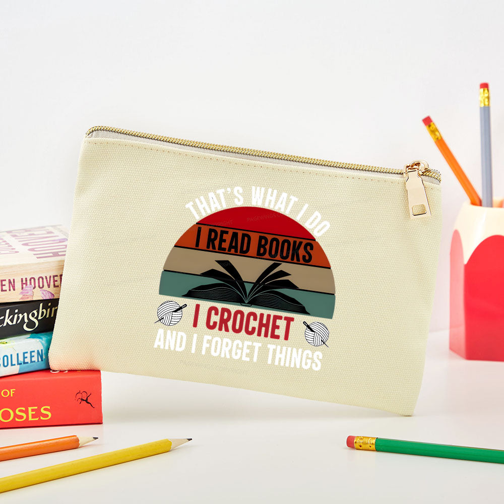 Pagewings Crochet And I Forget Things Pouch
