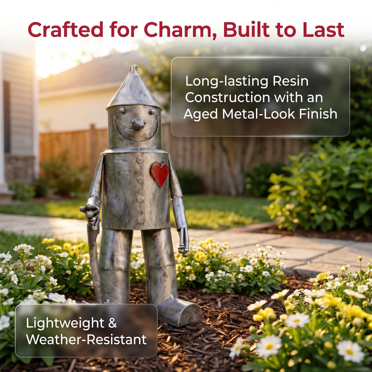 Tin Man Garden Statue