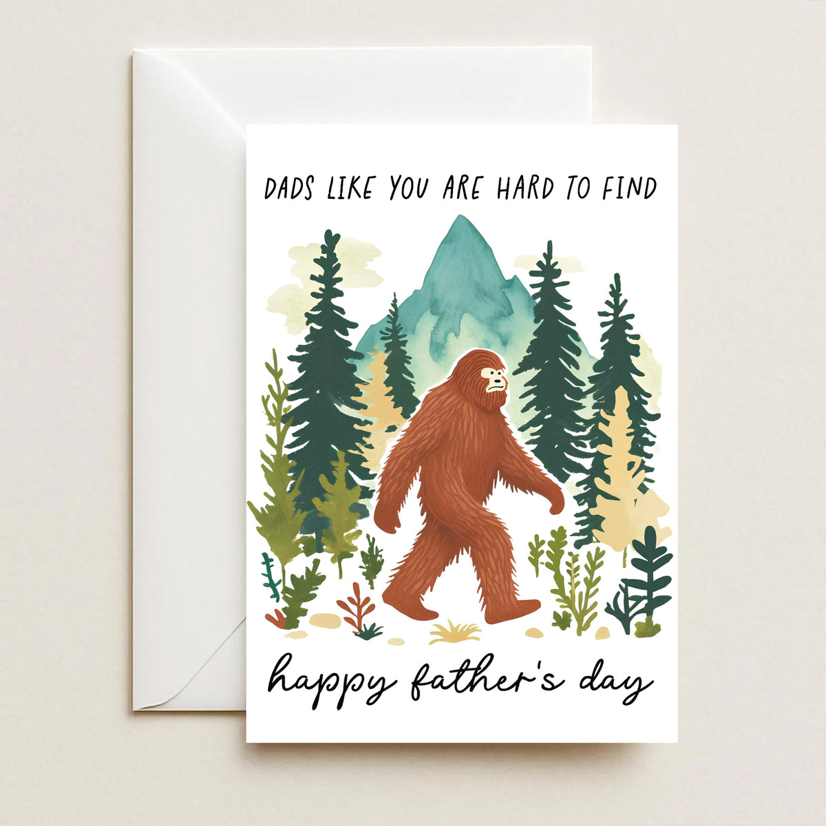 Bigfoot Father's Day Gift Card