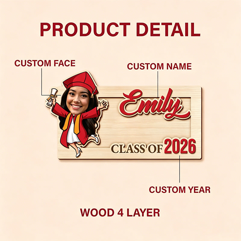 Personalized Photo Graduation Money Gift Set