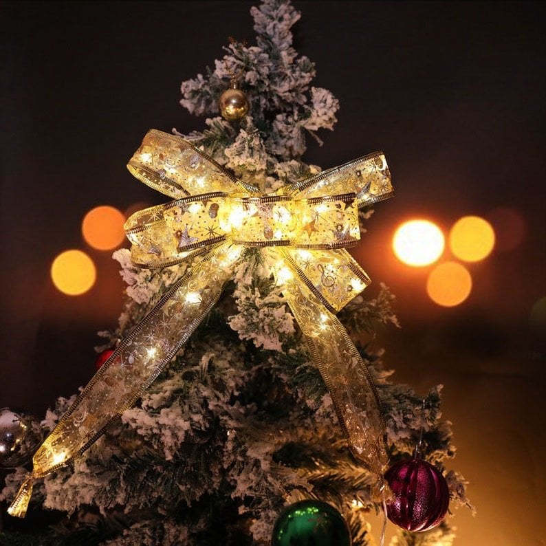Christmas Ribbon Fairy Lights