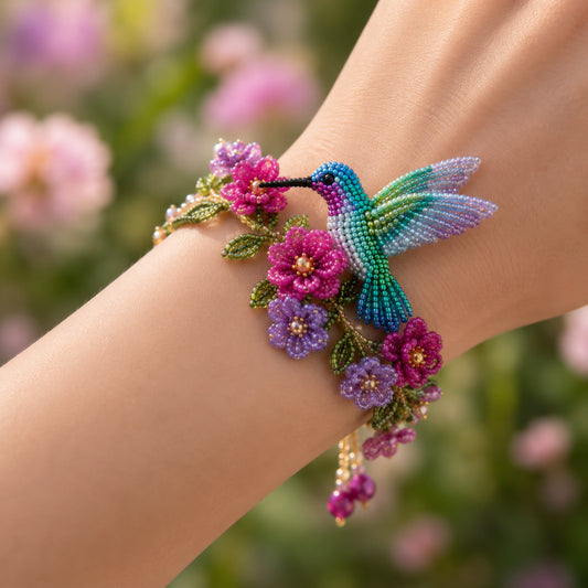 DIY Beaded Nature Bracelet Kit Bird, Fox & Butterfly Bracelet Making Kit