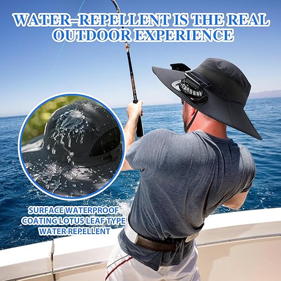 🎁Best father‘s Day Gifts❤2026 New Ultralight Solar Fan Sun Hat 🌞– Lighter Than a Baseball!⚾(Only 11oz)