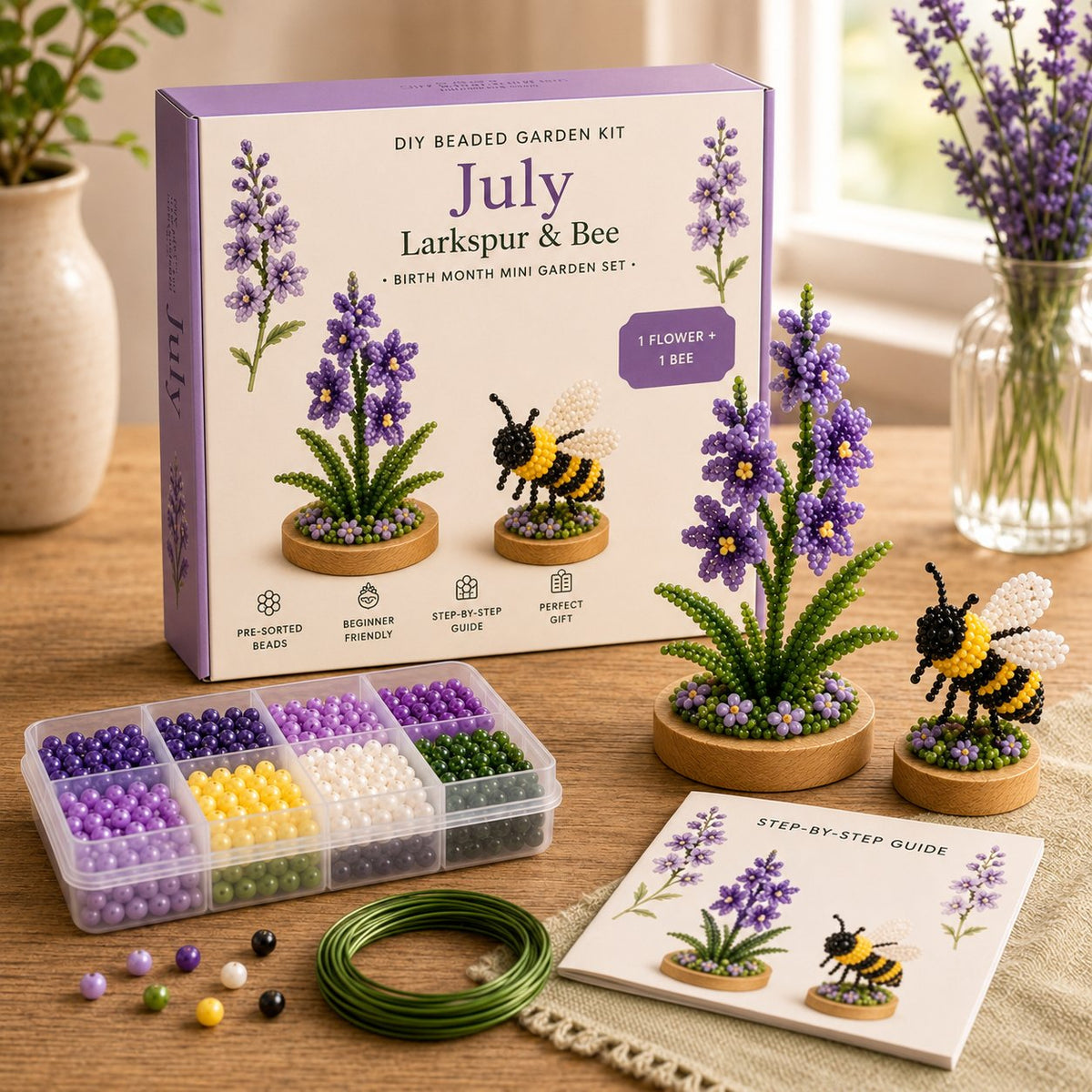 Birth Month DIY Beaded Garden Keepsake Kit