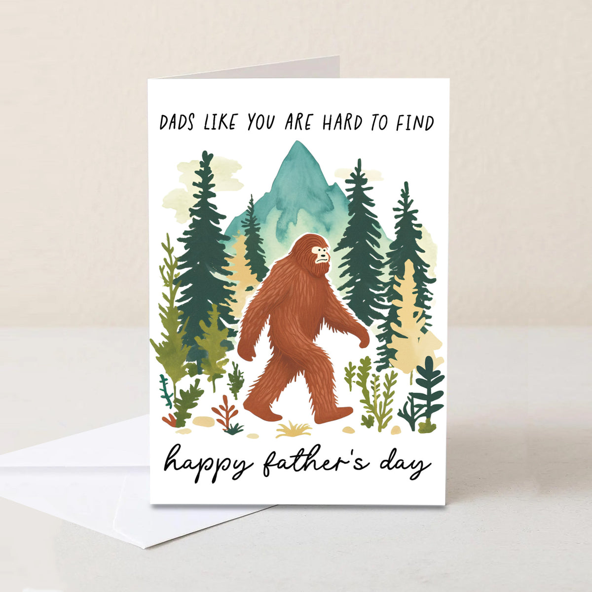 Bigfoot Father's Day Gift Card