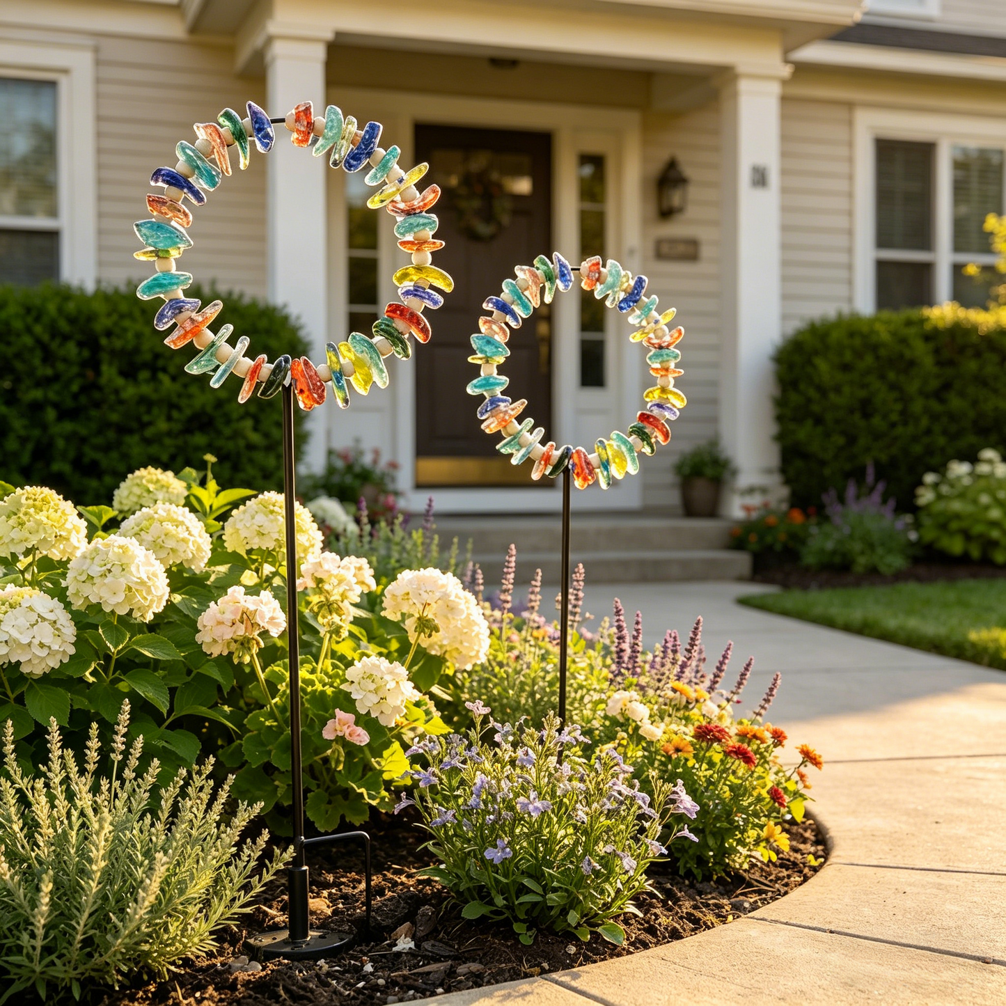 Sea Glass Sun Catcher Garden Stake