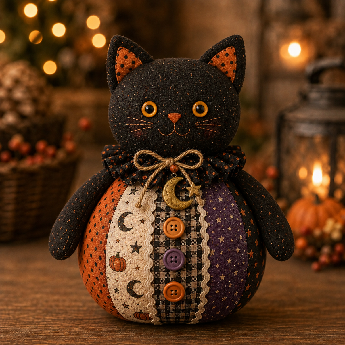 🎃 Halloween Fabric Doll DIY Kit