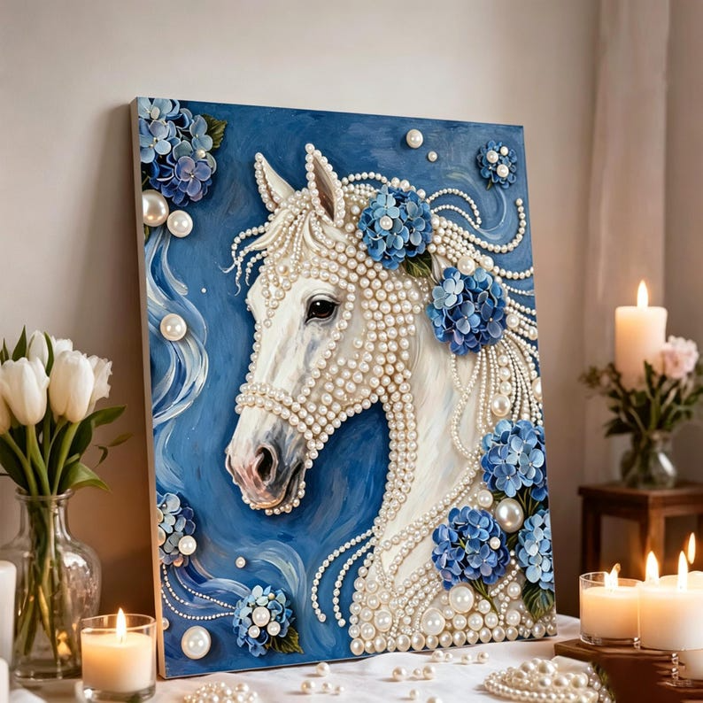 DIY Premium 5D Diamond Painting Kit Pearls painting