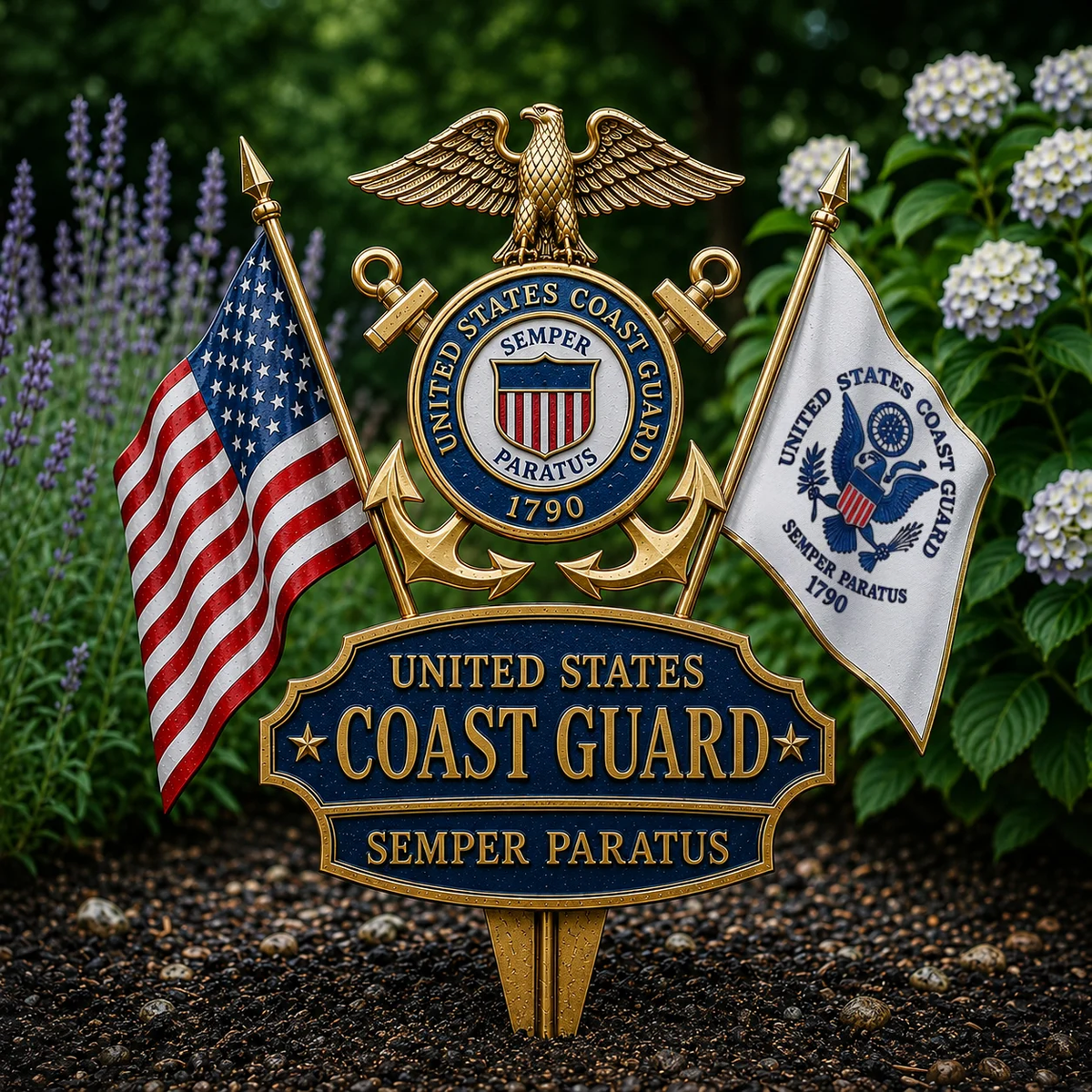 U.S Military Branch Tribute Garden Stake Collection, 🔥Buy 2 Free Shipping