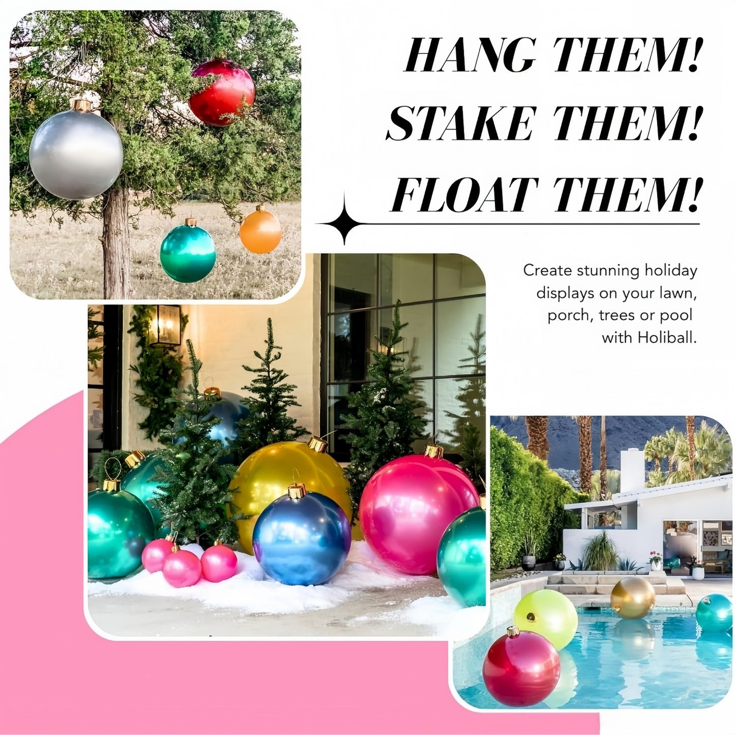 🎄Early Christmas Sale🔥Oversized Inflatable Christmas Ornament Balls