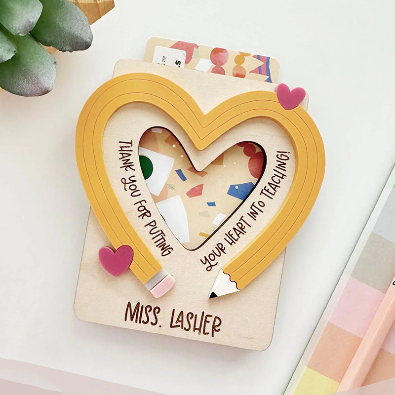 Personalized Appreciation Gift Card Holder