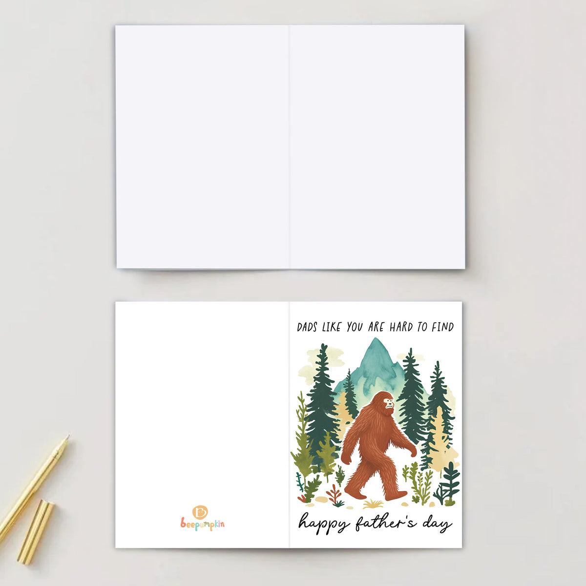 Bigfoot Father's Day Gift Card