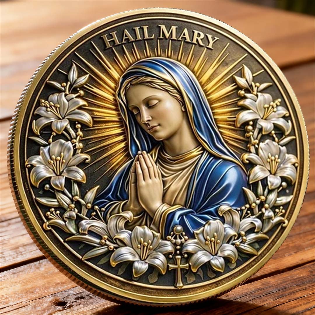 ⚡️Last Day 60% OFF - Blessed Virgin Mary Challenge Coin