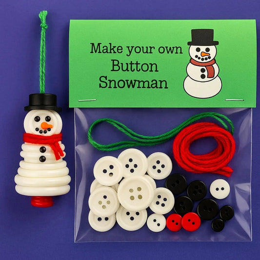 🎉BUY 3 GET 2 FREE OFFER (Add 3 items to the cart)_☃️DIY Button Snowman Ornament Kit