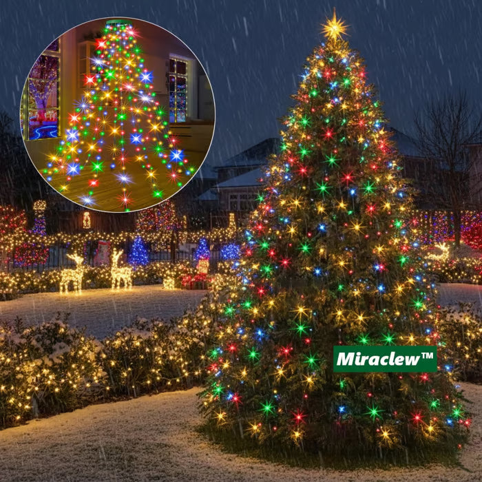 🎄Holiday Pre-Sale Save 49%🔥Waterproof Christmas Tree Waterfall Lights with Ring