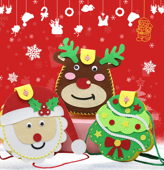 🎄Christmas children DIY educational toys shoulder bag