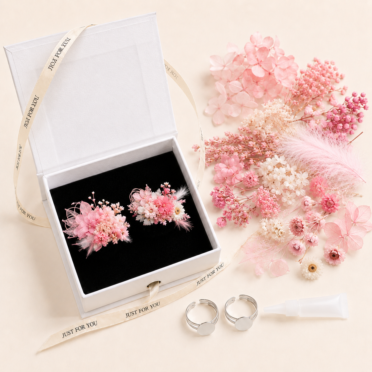 Forest Romantic Dried Flower Ring DIY Kit