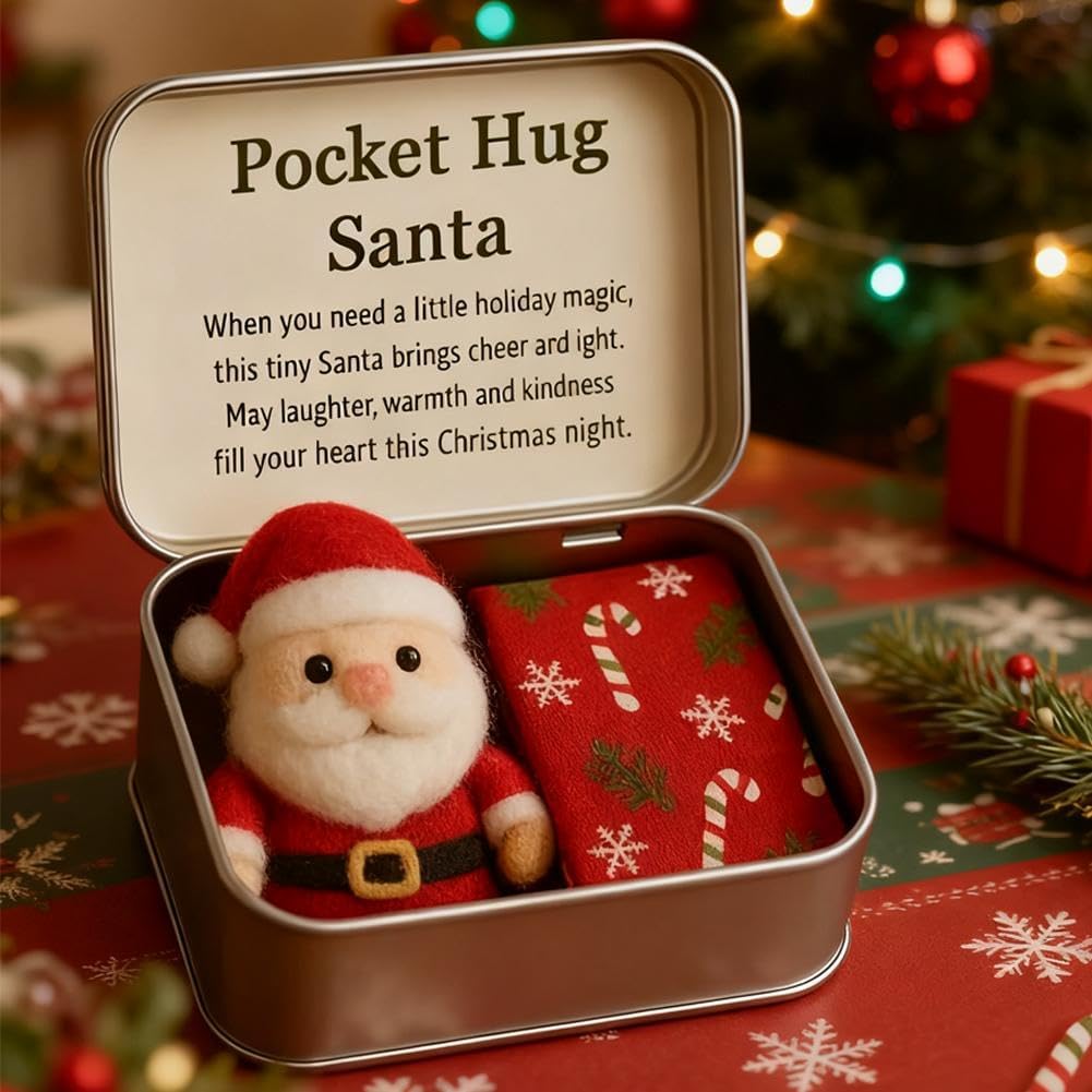 Handmade Pocket Hug Felt Plush Christmas Gift