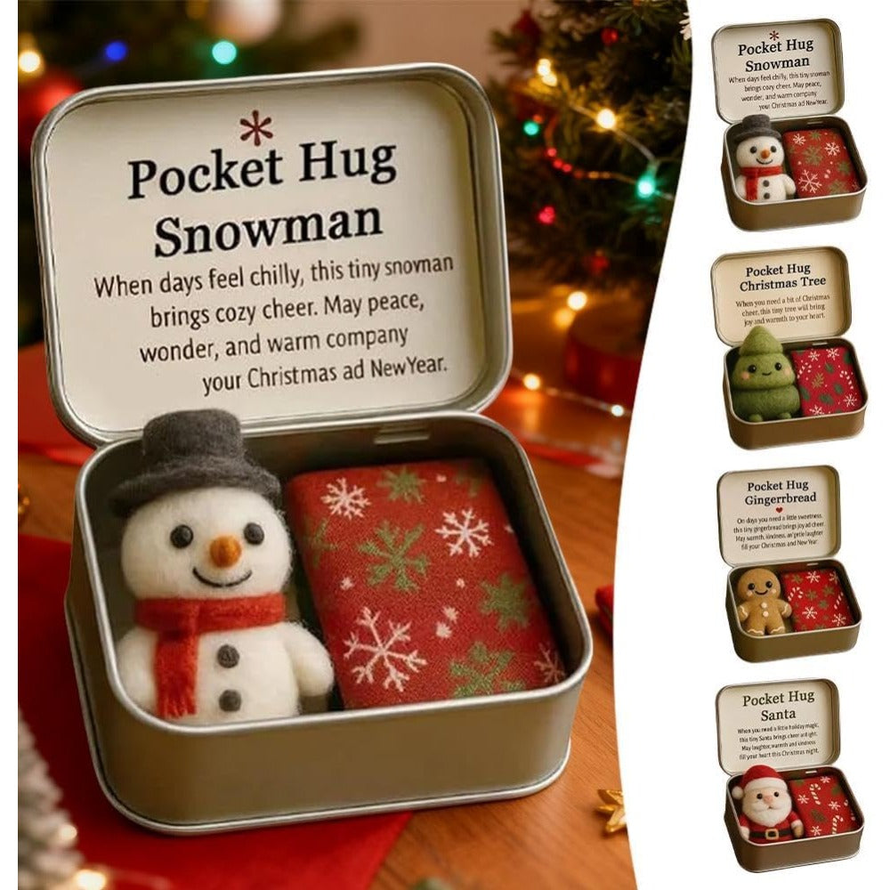 Handmade Pocket Hug Felt Plush Christmas Gift