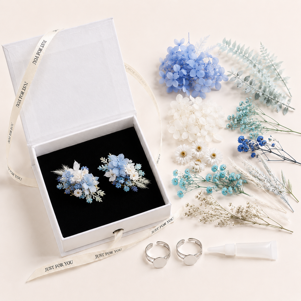 Forest Romantic Dried Flower Ring DIY Kit