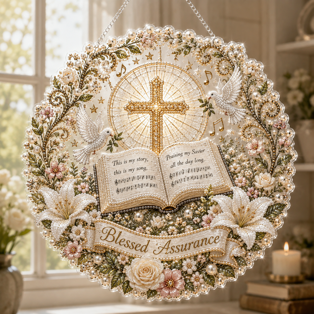✝️ Beloved Hymns Pearl Art Hanging Collection