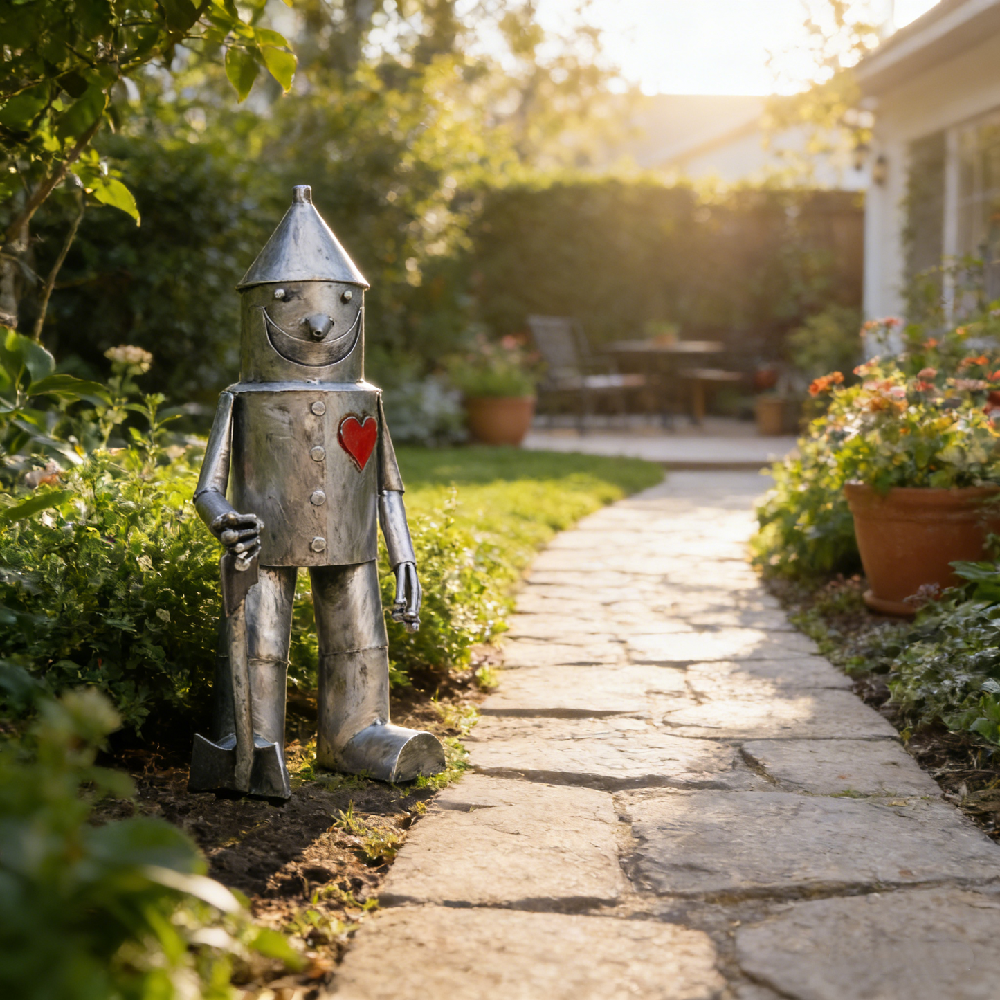 Tin Man Garden Statue