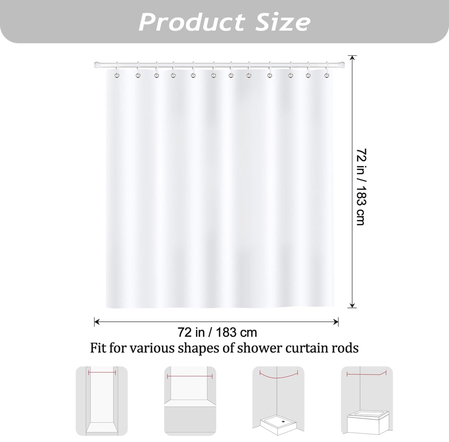 Christmas Gnomes Waterproof Shower Curtain