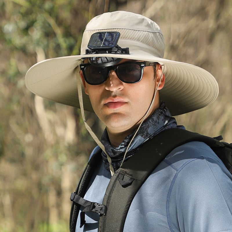 🎁Best father‘s Day Gifts❤2026 New Ultralight Solar Fan Sun Hat 🌞– Lighter Than a Baseball!⚾(Only 11oz)