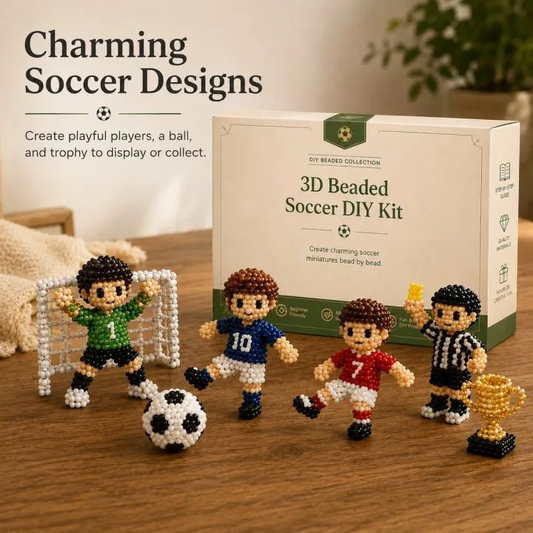 ⚽ 3D Beaded Soccer DIY Kit