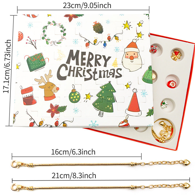 💥Buy 2 Free Shipping💥DIY Christmas Advent Calendar Bracelets Set 🎁