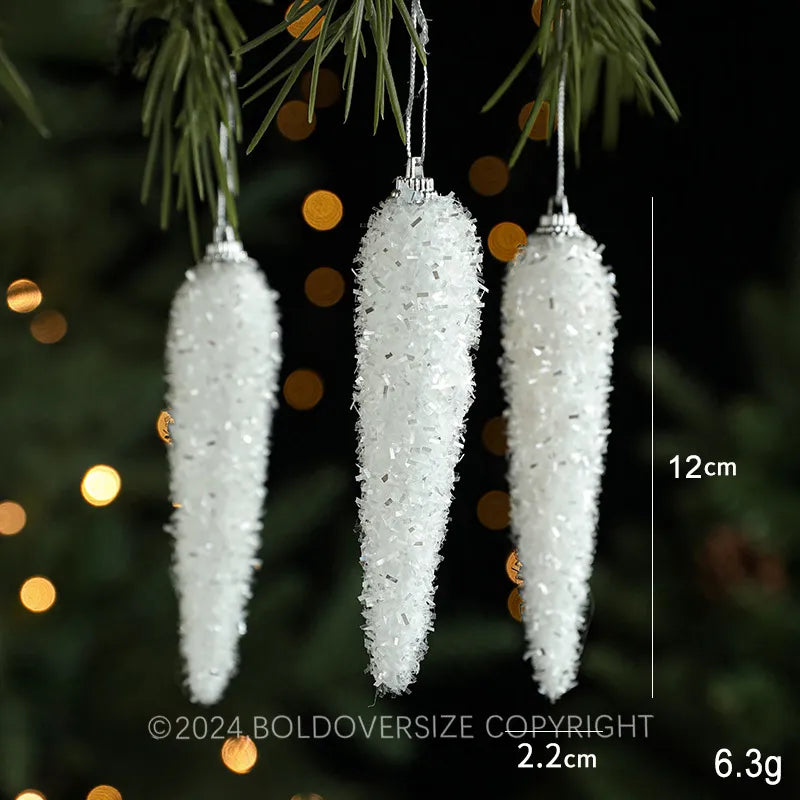 Christmas Gift Package White Ornament